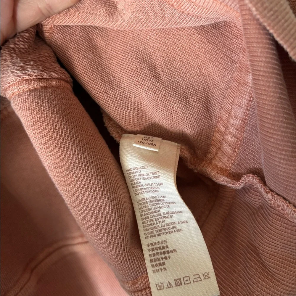 Free People Piper Pieced Crop Hoodie - Orange - Picture 4 of 5